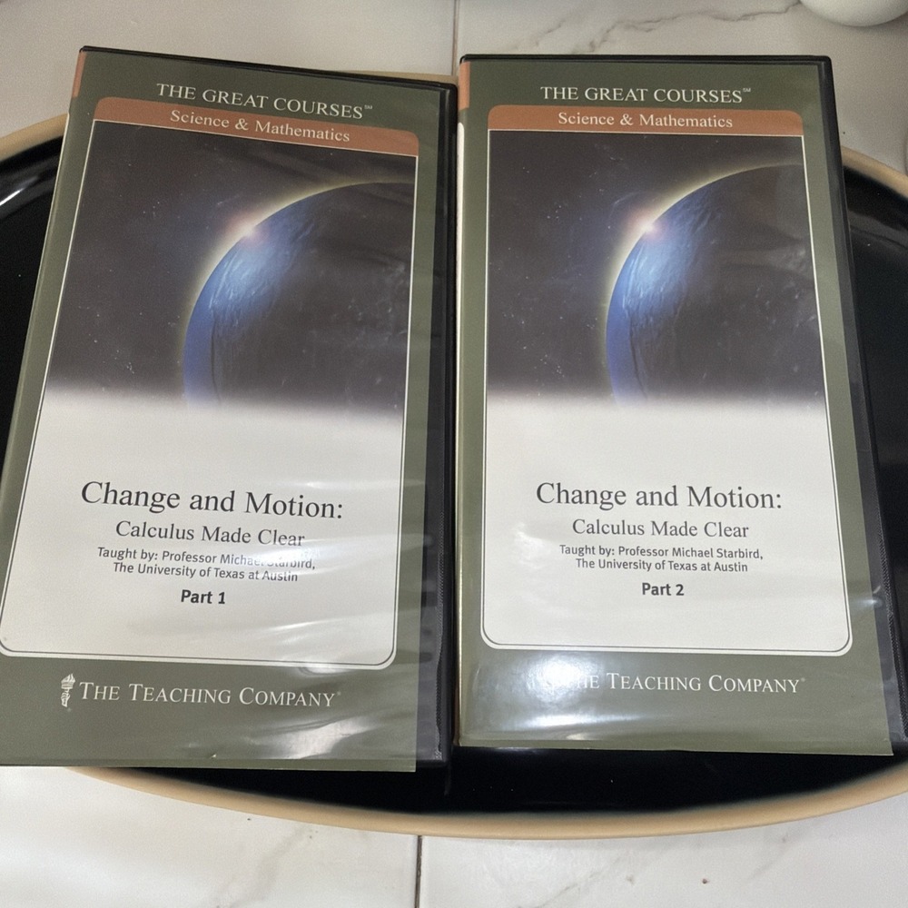 Part 1 & 2 Change & Motion Calculus Made Clear DVD 2nd EDT. W/Guide Books Study